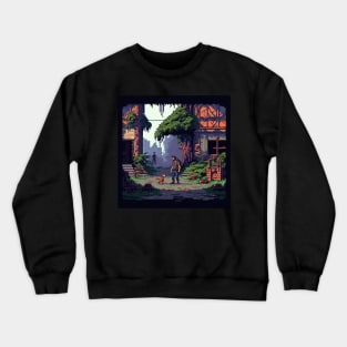 The Last of Us Pedro Pascal Joel Pixel art inspired design Crewneck Sweatshirt